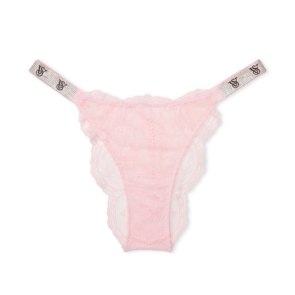 Victoria’s Secret Very Sexy Shine Strap ballet pink Lace Brazilian Panty